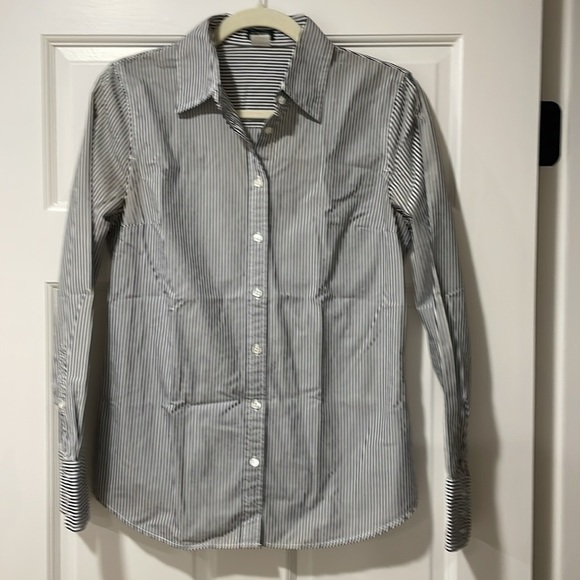 JCREW Striped Button Shirt - Small - Picture 6 of 7